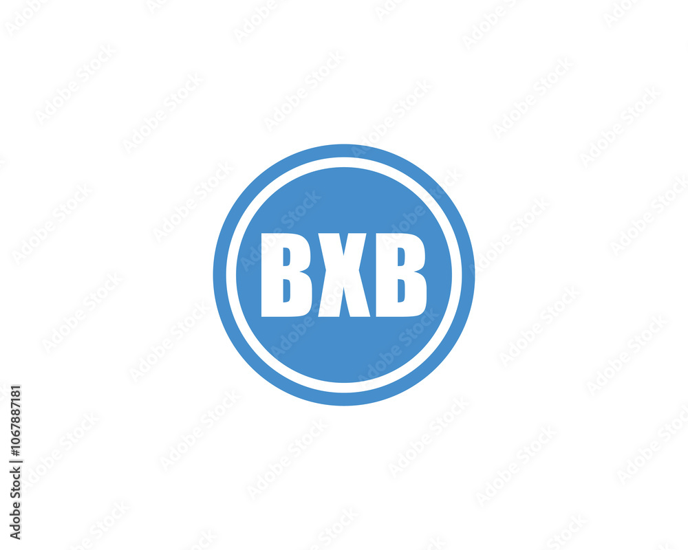 BXB logo design vector template. BXB