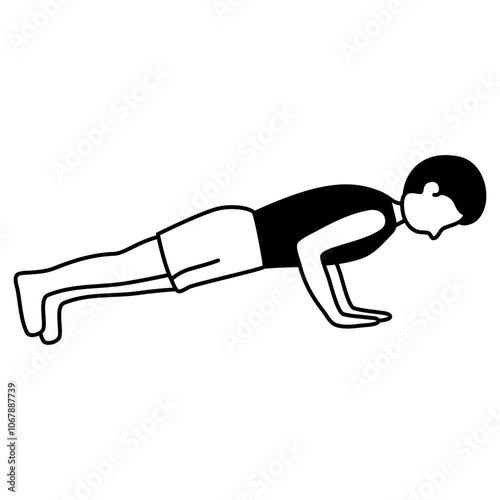 man doing push ups