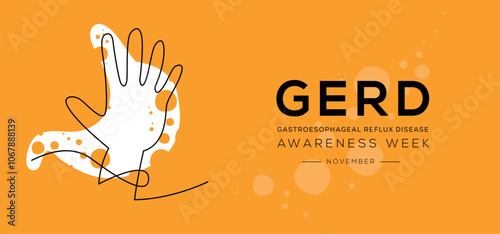 GERD awareness week (Gastroesophageal reflux disease), held on November.