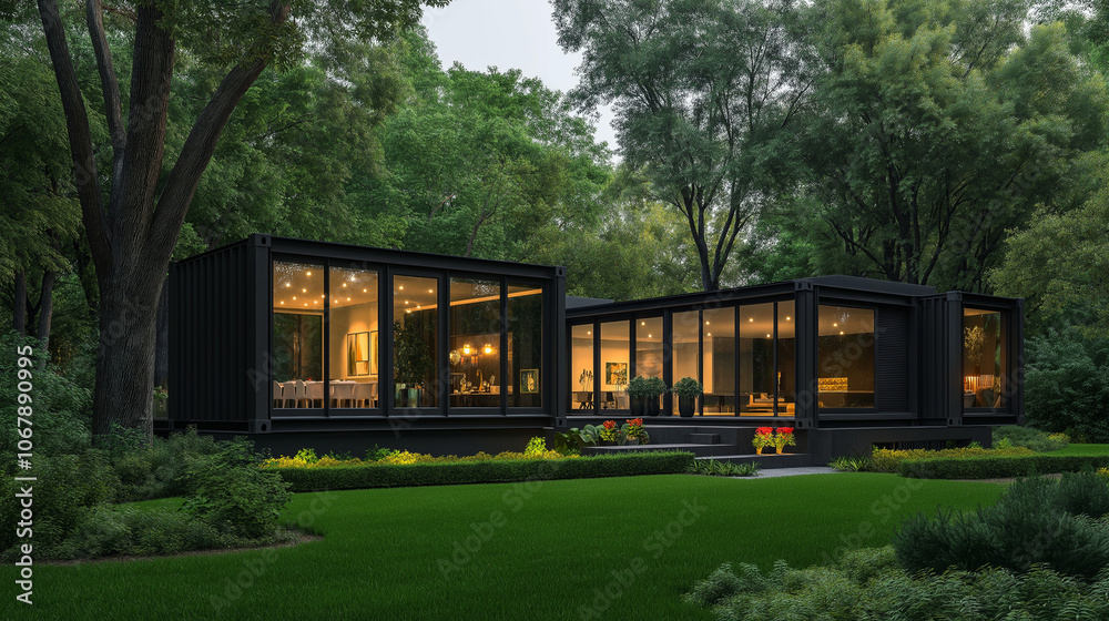Modern Minimalist Home in the Woods: A contemporary architectural marvel nestled amidst a lush green forest, exuding an air of tranquility and sophistication. This sleek. Modern Minimalist Home in the Woods: A contemporary architectural marvel nestled amidst a lush green forest, exuding an air of tranquility and sophistication. This sleek.