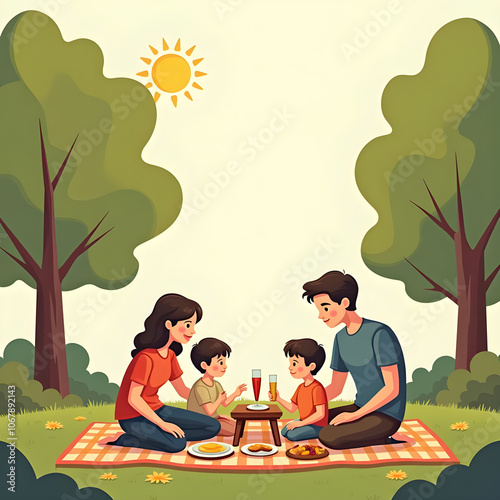 Family in the park