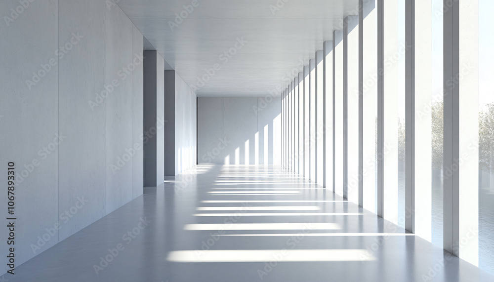 Obraz premium Minimalist and unique interior design in the house