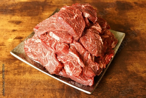 Fotografie 牛ハラミ　焼肉　牛肉