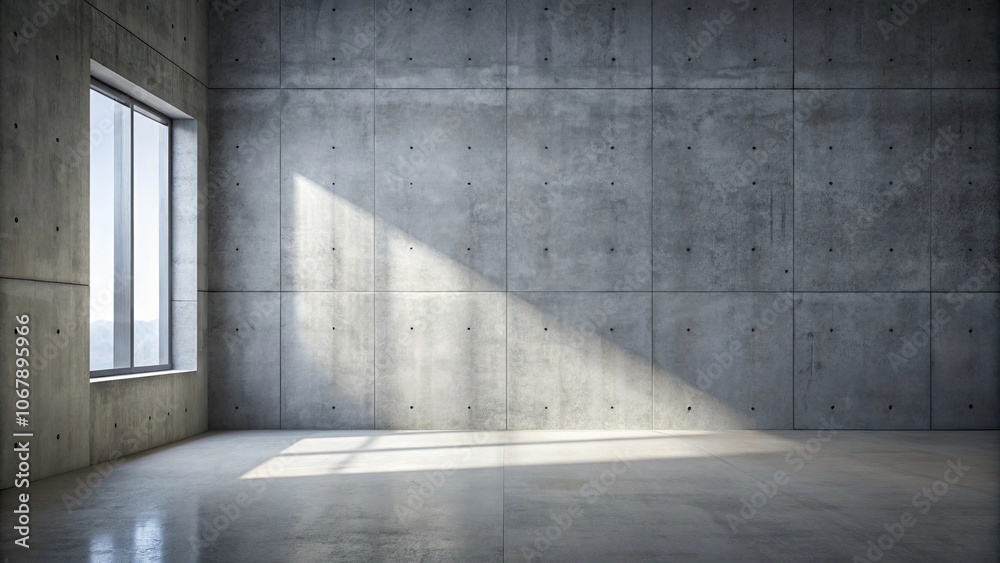 Grey concrete wall with light from window, smooth concrete floor, concrete, wall, grey, window, light, smooth Grey concrete wall with light from window, smooth concrete floor, concrete, wall, grey, window, light, smooth