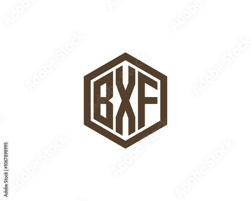 BXF logo design vector template. BXF