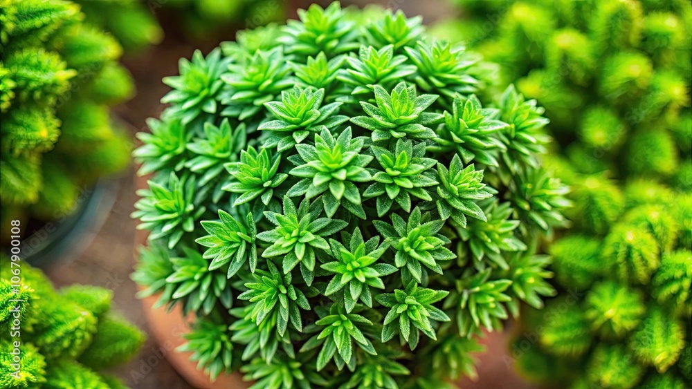 Top view of green herb DiJinCao or Euphorbiae Humifusae plant Top view of green herb DiJinCao or Euphorbiae Humifusae plant