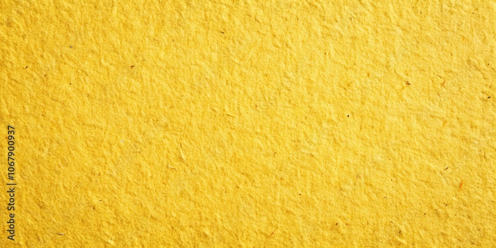 Yellow paper texture background with colored cardboard fibers and grain