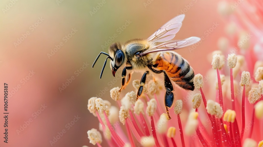 Fototapeta premium Honeybee on a Flower