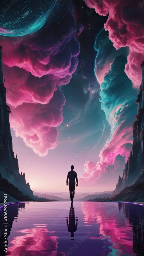 Fototapeta premium Journey Through the Cosmic Abyss