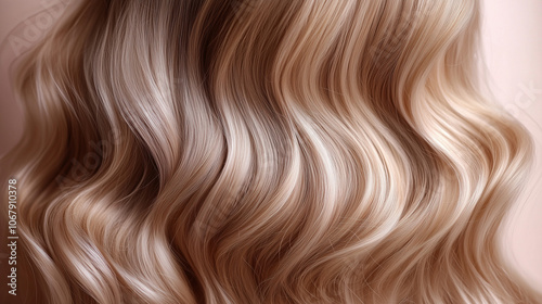 airtouch hair blond closeup photo