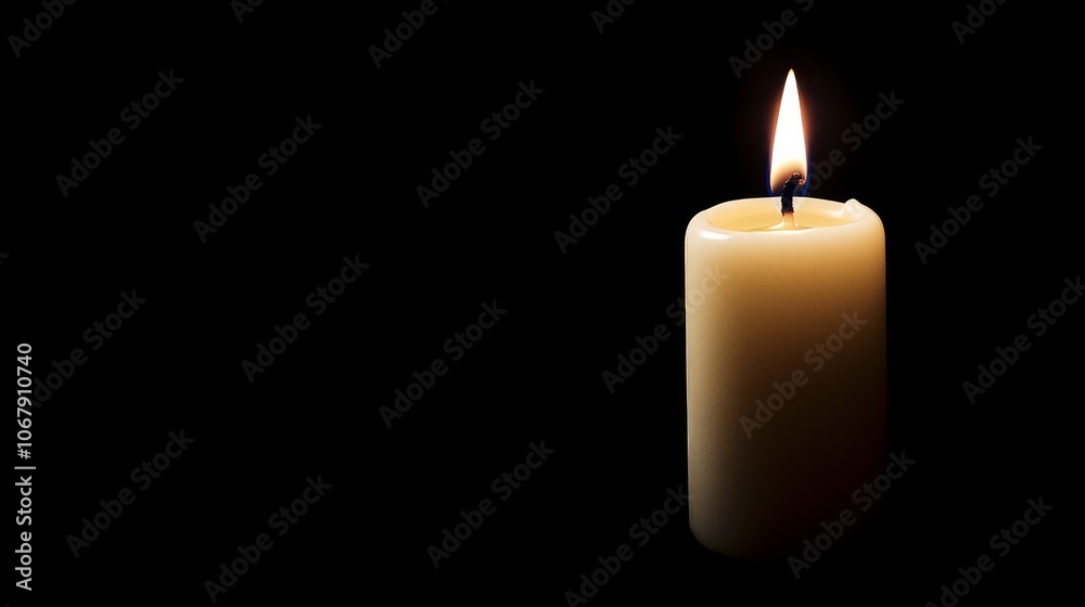 Enigmatic Candlelight Piercing Through Shadows of Darkness in a Symbolic Display of Moral Light.