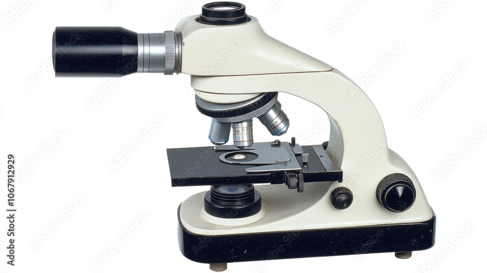 Classic Laboratory Microscope with Detailed Optics Classic Laboratory Microscope with Detailed Optics