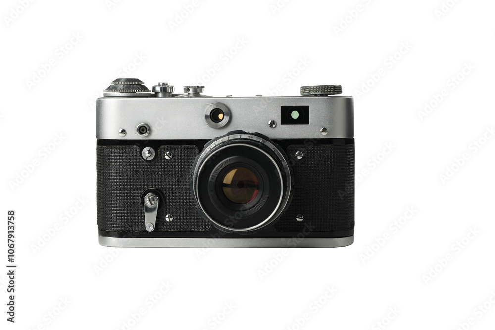 PNG, Retro camera isolated on white background PNG, Retro camera isolated on white background