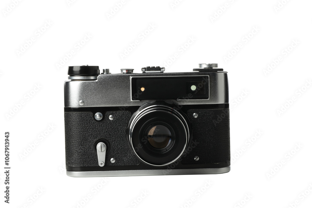 PNG, Retro camera isolated on white background PNG, Retro camera isolated on white background