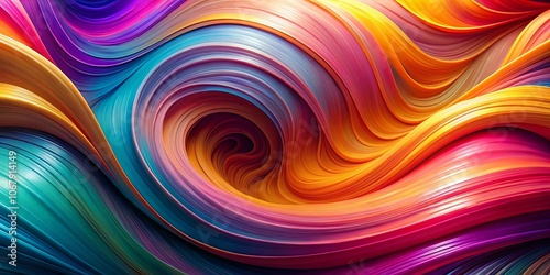 A swirling vortex of vibrant hues, creating a mesmerizing abstract symphony of color and form.