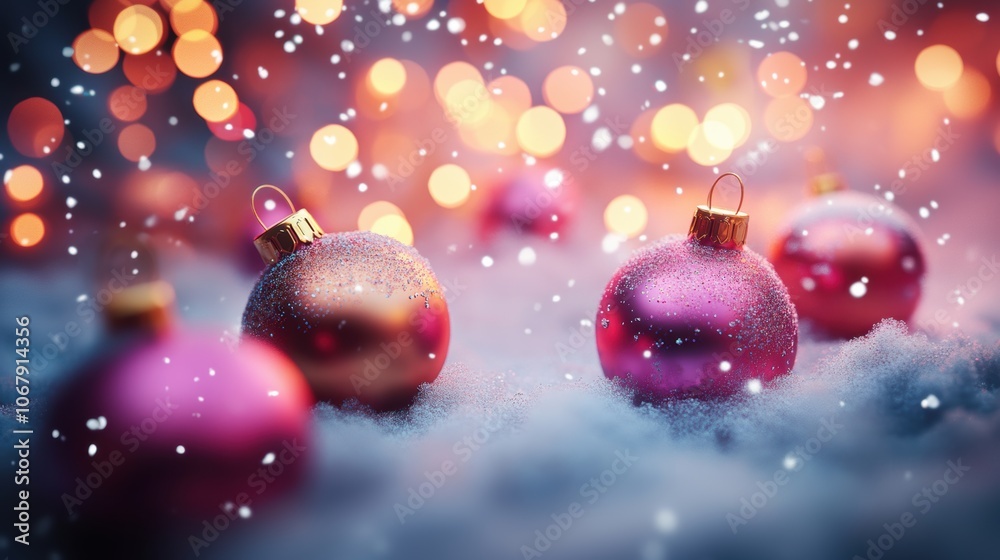 Obraz premium Christmas New Year decoration ornament.