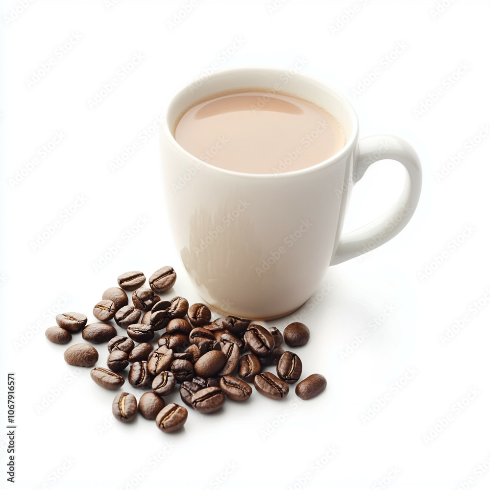 Fototapeta premium cup of coffee beans