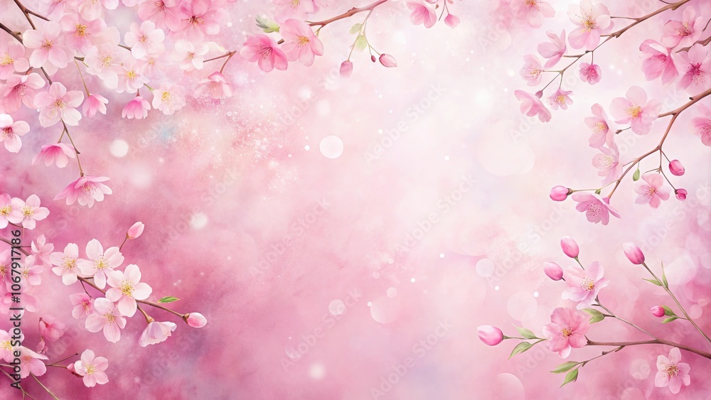 Soft pastel watercolor background of spring abstract art in pink cherry blossom color, watercolor,background, spring, abstract Soft pastel watercolor background of spring abstract art in pink cherry blossom color, watercolor,background, spring, abstract