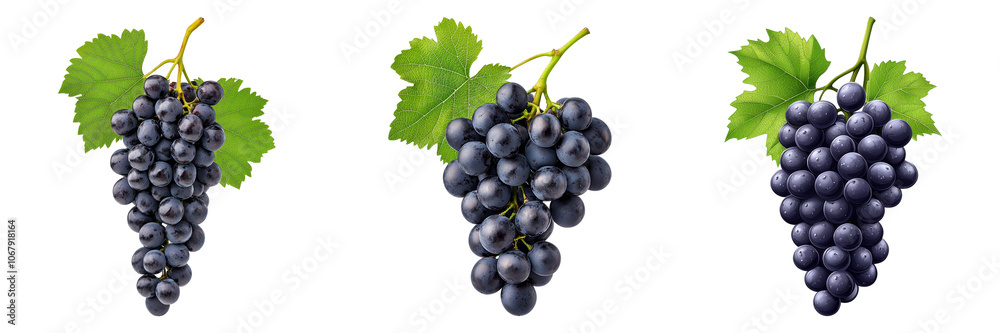 Fototapeta premium Exploring the Rich Varieties of Grapes A Visual Journey Through Nature's Bounty