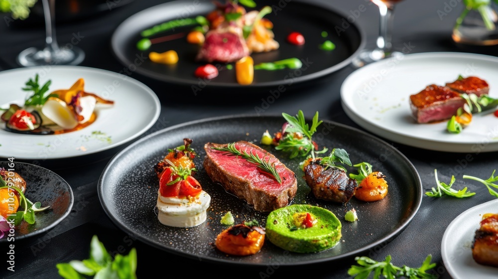 Elegant Gourmet Dining Experience with Delicate Details Elegant Gourmet Dining Experience with Delicate Details