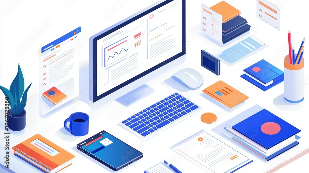 Modern Workspace Setup for Enhanced Productivity Modern Workspace Setup for Enhanced Productivity