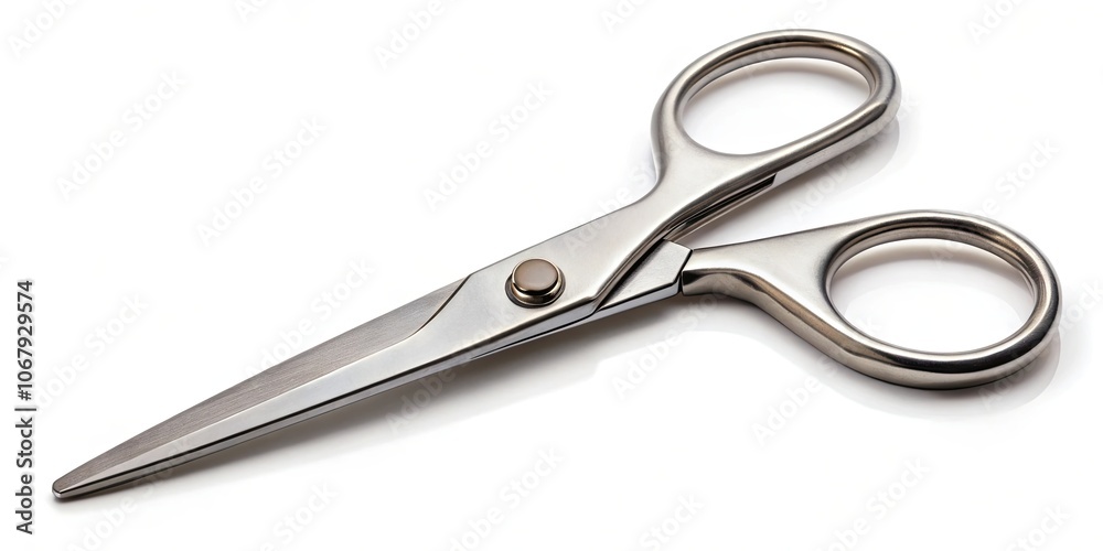 A close-up image of a pair of silver scissors, office supplies, cutting tool, sharp, metal, instrument, shears, stationery, trim A close-up image of a pair of silver scissors, office supplies, cutting tool, sharp, metal, instrument, shears, stationery, trim