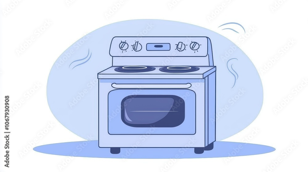 Obraz premium Modern Kitchen Stove with Clean Design