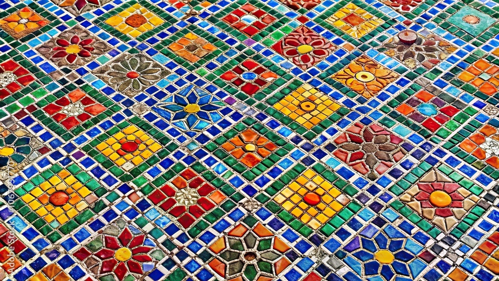 Colorful and artistic mosaic street tile pattern , street, tile, mosaic, colorful, artistic, pattern, design, background Colorful and artistic mosaic street tile pattern , street, tile, mosaic, colorful, artistic, pattern, design, background
