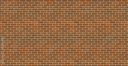 Brick wall texture. Orange brick building wall. Old brick wall seamless pattern, texture for kitchen back, interior decoration, plastic panel, building outdoor design. Interior of a modern loft. 