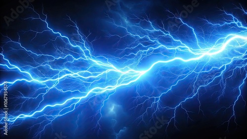 Blue electric current lightning on background, electricity, energy, power, electric, spark, flash, voltage