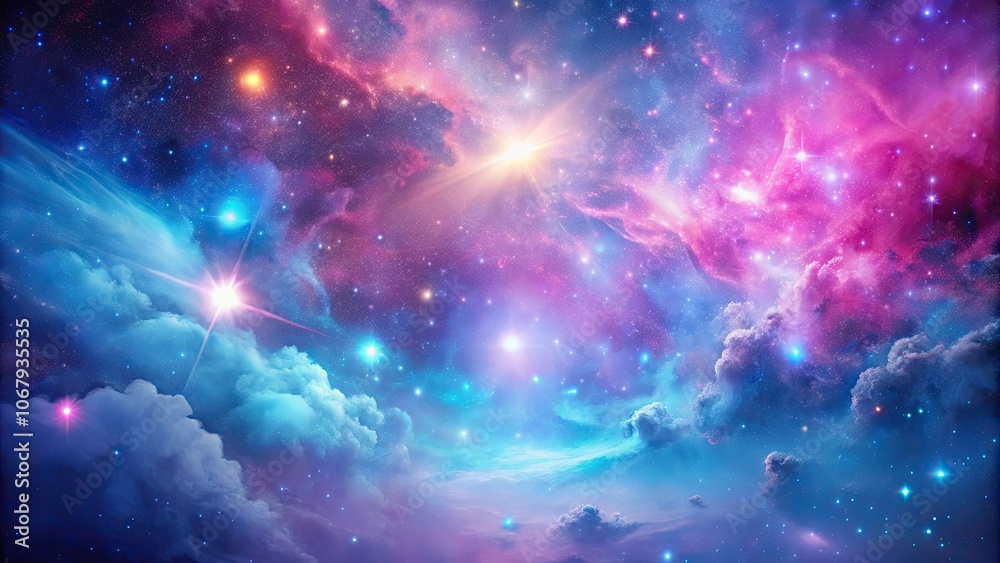 Abstract space background in pink and blue tones with ethereal and cosmic elements, pink, blue, abstract, space, background Abstract space background in pink and blue tones with ethereal and cosmic elements, pink, blue, abstract, space, background