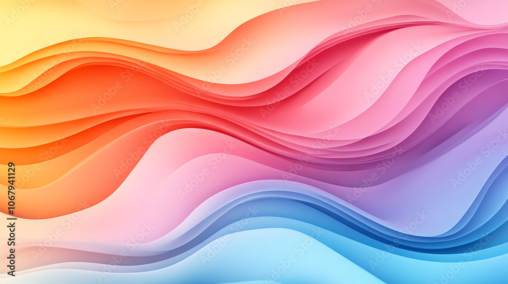 vibrant pink and purple abstract wave background with dynamic flowing lines and modern art design