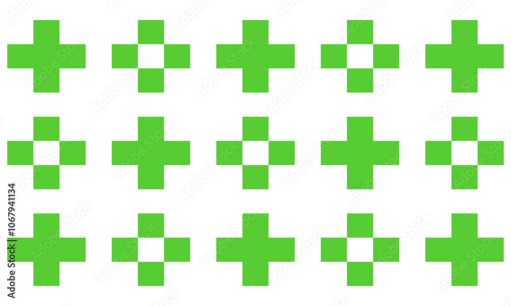 seamless green cross pattern Red Check Pattern seamless green cross pattern Red Check Pattern