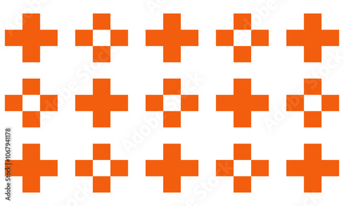 seamless pattern with crosses