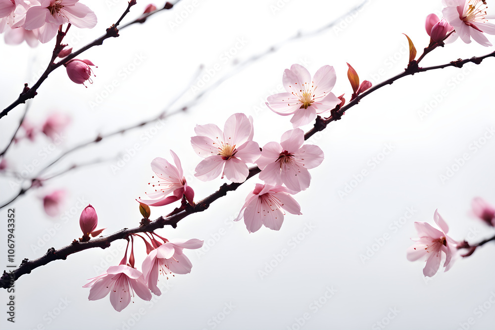 pink cherry blossom, cherry blossom in spring