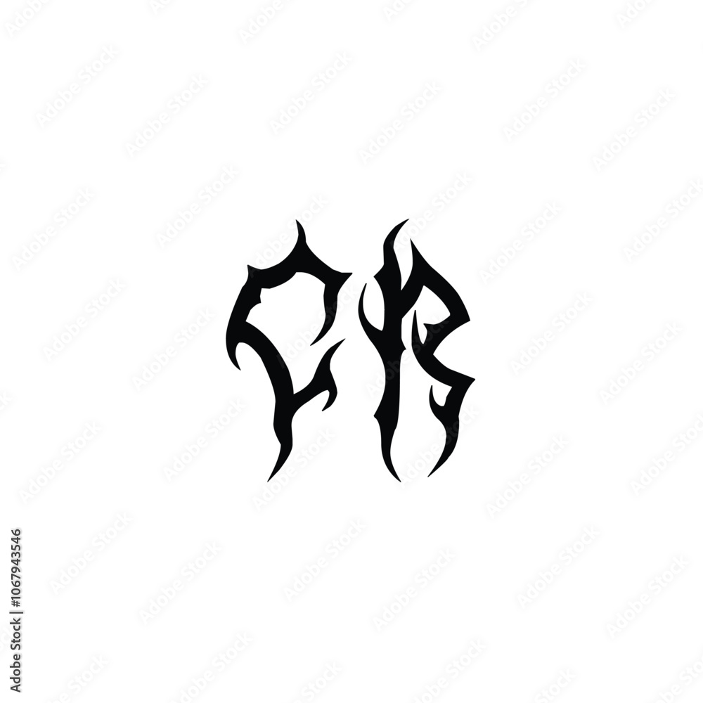 CR monogram logo design letter text name symbol monochrome logotype alphabet character simple logo CR monogram logo design letter text name symbol monochrome logotype alphabet character simple logo