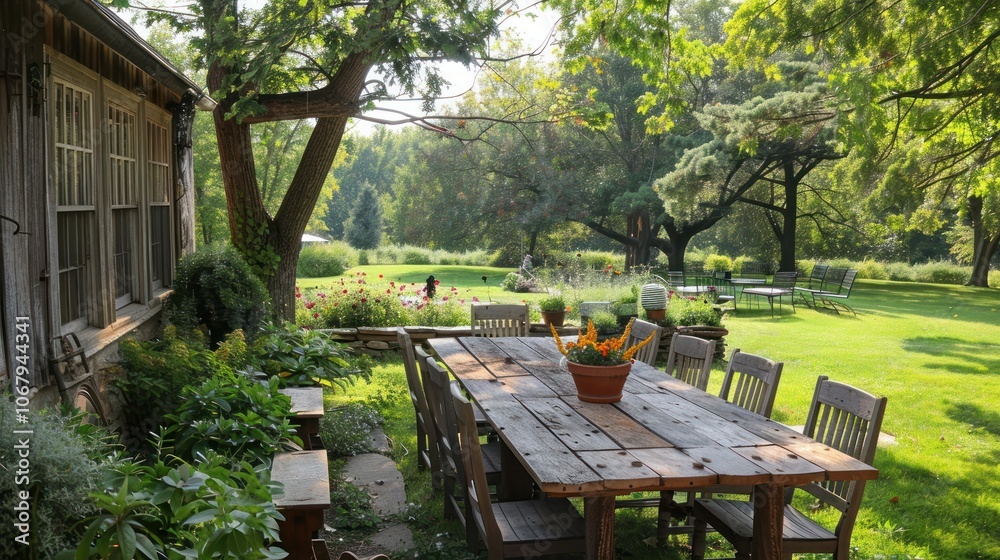 Rustic Garden Patio Rustic Garden Patio