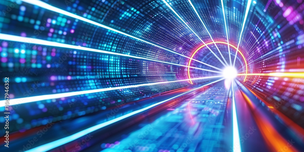 Futuristic Digital Network With High Speed Cyber Tunnel
Futuristic Digital Network With High Speed Cyber Tunnel