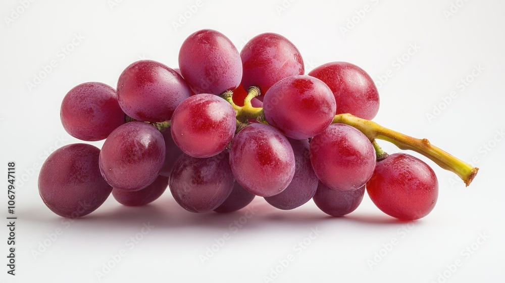 Close-up of a Bunch of Red Grapes