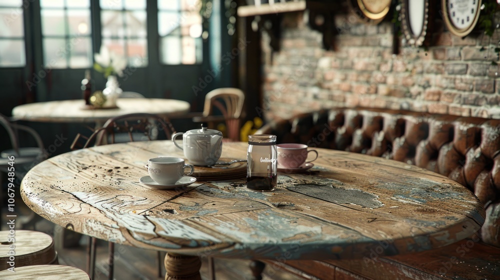 Rustic Cafe Table Setting Rustic Cafe Table Setting