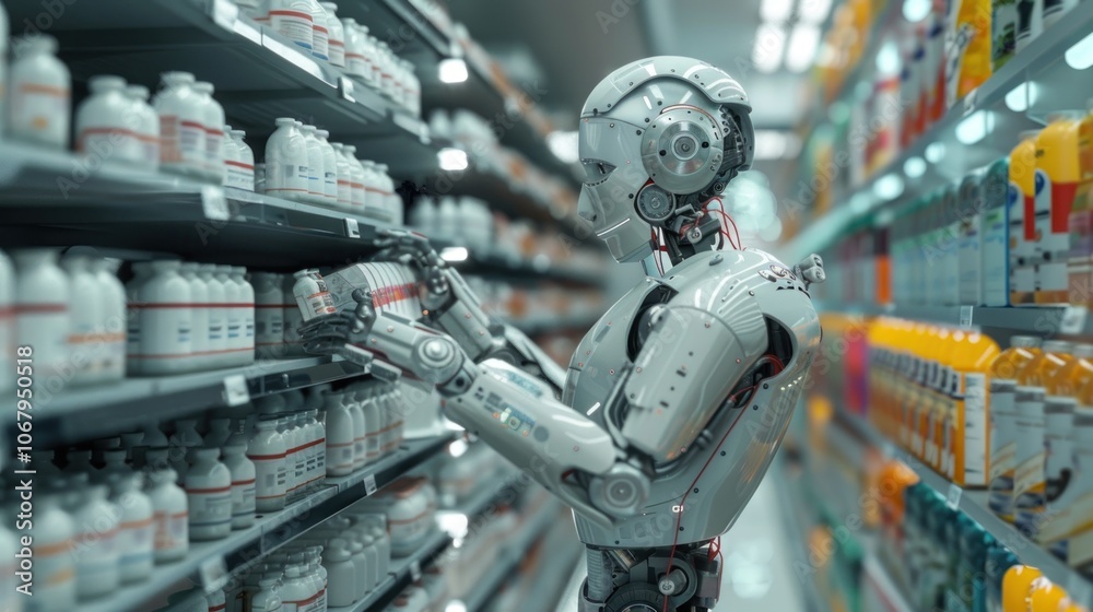 Robot Shopping in a Supermarket Robot Shopping in a Supermarket