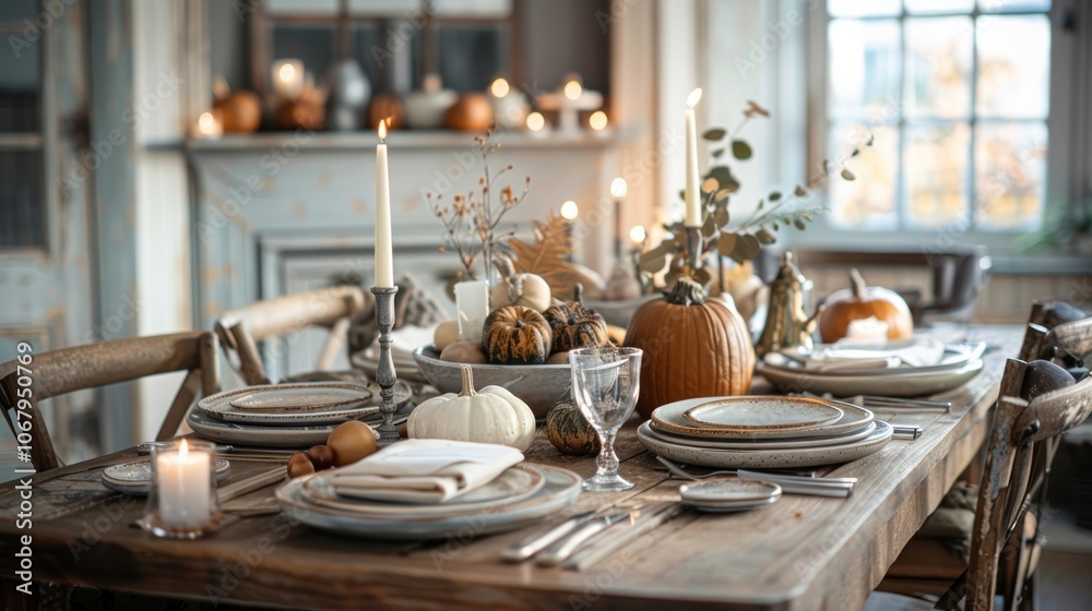Rustic Thanksgiving Table Setting Rustic Thanksgiving Table Setting