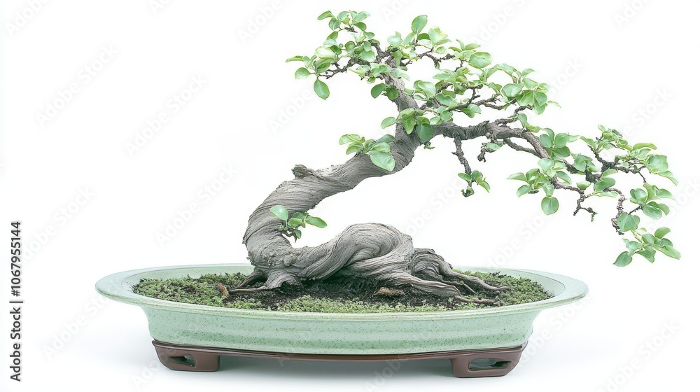 Detailed Bonsai Tree with Shears for Cutting Practice Detailed Bonsai Tree with Shears for Cutting Practice