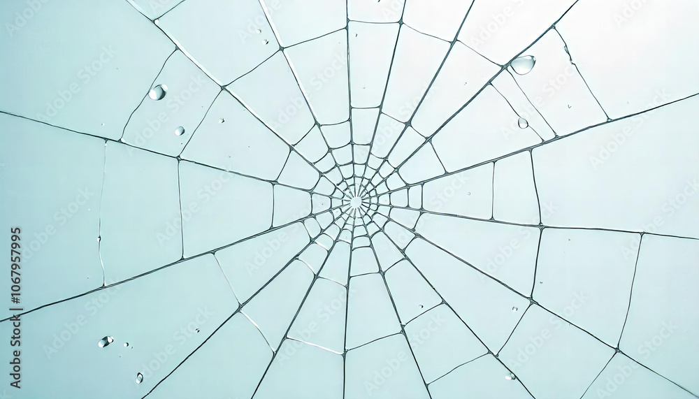Shattered Glass Pattern on White Background Shattered Glass Pattern on White Background