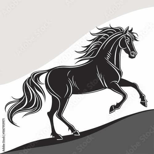 Silhouette Horse - illustration