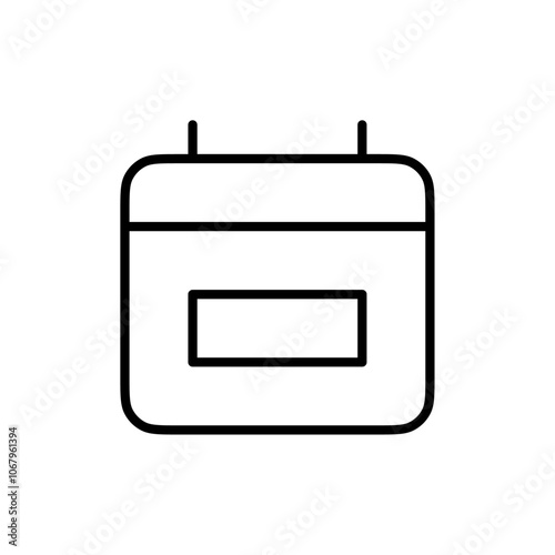 Calendar icon Outline vector for web ui