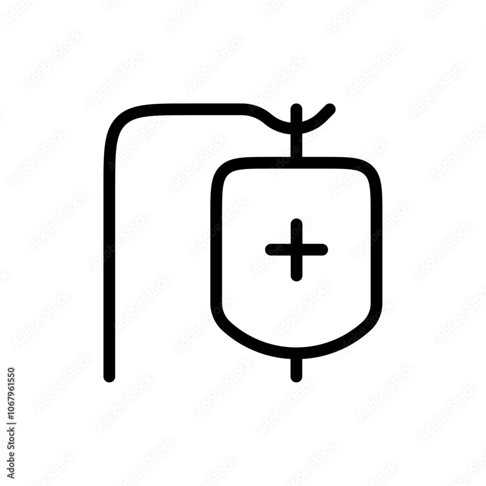 Chemotherapy icon Outline vector for web ui Chemotherapy icon Outline vector for web ui
