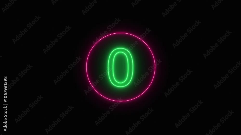 5 to 1 second modern digital countdown timer with neon circle. Glowing Trending Beautiful Top five countdown animation text. 5 to 1 second modern digital countdown timer with neon circle. Glowing Trending Beautiful Top five countdown animation text.