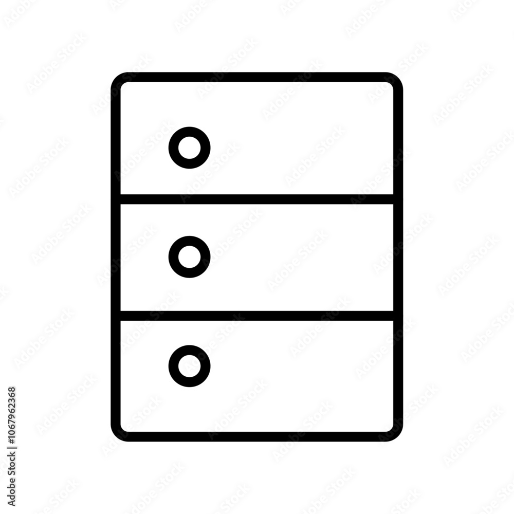 Database icon Outline vector for web ui Database icon Outline vector for web ui