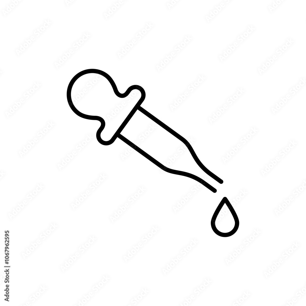 Dropper icon Outline vector for web ui Dropper icon Outline vector for web ui
